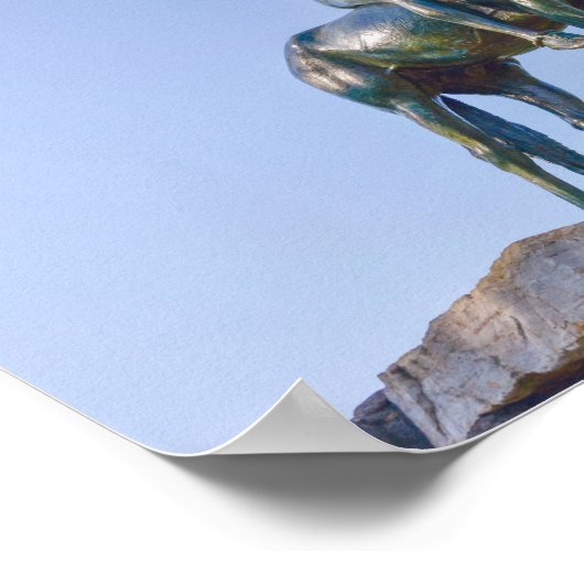 ミズーリ州カンザスシティーのスカウト像の正面 ポスター (角)