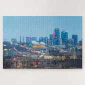 ミズーリ州カンザスシティーのダウンタウンにあるホリデーライト ジグソーパズル (横)