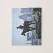 ミズーリ州カンザスシティーの斥候の像 ジグソーパズル (縦)