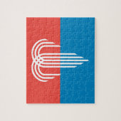 ミズーリ州カンザスシティー州旗のあるパズル ジグソーパズル (縦)