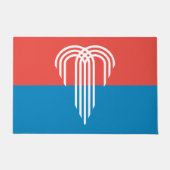 ミズーリ州カンザスシティー州旗の付いたドアマット ドアマット (正面)