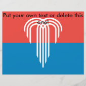 ミズーリ州カンザスシティー州旗を持つフライヤー チラシ (正面)