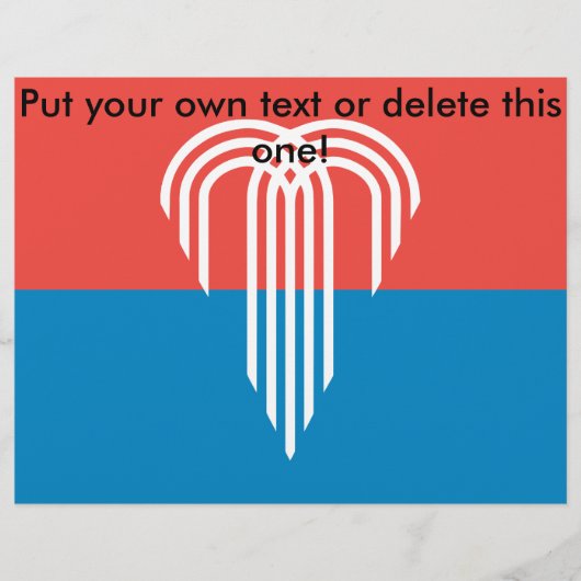 ミズーリ州カンザスシティー州旗を持つフライヤー チラシ (正面)