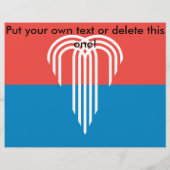 ミズーリ州カンザスシティー州旗を持つフライヤー チラシ (裏面)