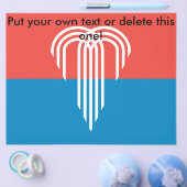 ミズーリ州カンザスシティー州旗を持つフライヤー チラシ (シングル)