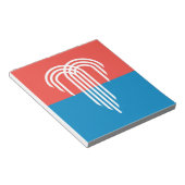 ミズーリ州カンザスシティー州旗を持つメモ帳 ノートパッド (アングル)