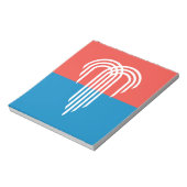 ミズーリ州カンザスシティー州旗を持つメモ帳 ノートパッド (回転)