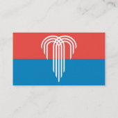 ミズーリ州カンザスシティー州旗を持つ名刺 名刺 (裏面)