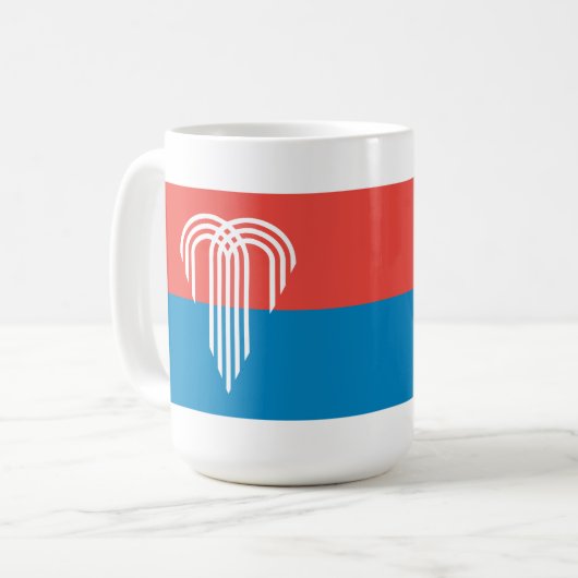 ミズーリ州カンザスシティー州旗 コーヒーマグカップ (正面左)