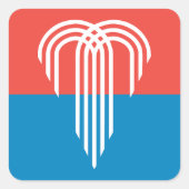 ミズーリ州カンザスシティー州旗 スクエアシール (正面)