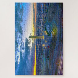 ミズーリ州カンザスシティー、サンセットでのLiberty Memorial ジグソーパズル