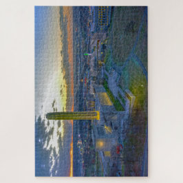 ミズーリ州カンザスシティー、サンセットでのLiberty Memorial ジグソーパズル