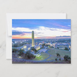ミズーリ州カンザスシティー、サンセットでのLiberty Memorial ポストカード
