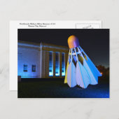 ミズーリ州カンザスシティー、ジャイアントブルーシャトルコック ポストカード (正面/裏面)