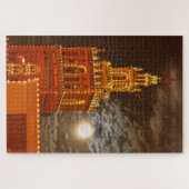 ミズーリ州カンザスシティー、フルムーンとジラルダタワー ジグソーパズル (横)