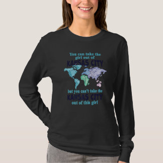 ミズーリ州カンザスシティ出身の女性 カンザス出身の女性 Tシャツ