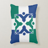 ミズーリ州コロンビア国旗 アクセントクッション (正面(垂直))