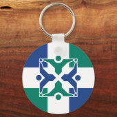 ミズーリ州コロンビア国旗 キーホルダー (裏面)