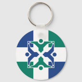 ミズーリ州コロンビア国旗 キーホルダー (裏面)