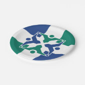 ミズーリ州コロンビア国旗 ペーパープレート (アングル)