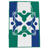 ミズーリ州コロンビア国旗 ミディアムペーパーバッグ (正面)