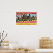 ミズーリ州コロンビア – ラージレターのシーン ポスター (キッチン)