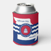 ミズーリ州ジェファーソン市旗クーラーボックス 缶クーラー (缶裏面)