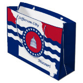 ミズーリ州ジェファーソン市旗抱き枕 ラージペーパーバッグ (裏面アングル)