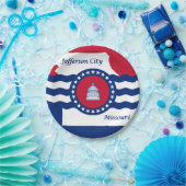 ミズーリ州ジェファーソン市旗紙プレート ペーパープレート (パーティー)