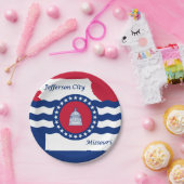 ミズーリ州ジェファーソン市旗紙プレート ペーパープレート (パーティー)