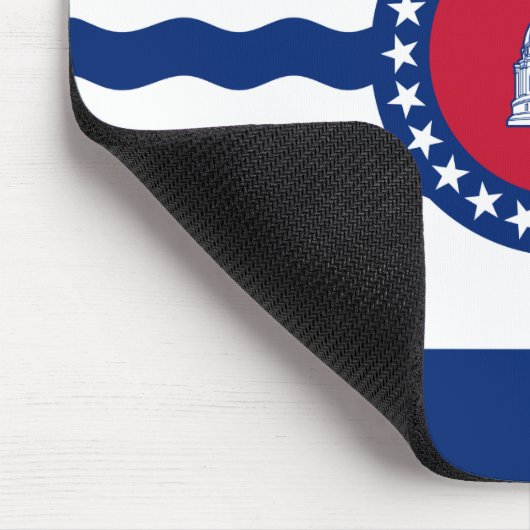 ミズーリ州ジェファーソン市旗 マウスパッド (コーナー)