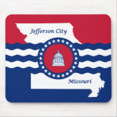 ミズーリ州ジェファーソン市旗 マウスパッド (正面)