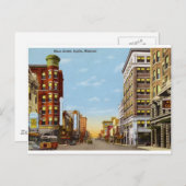 ミズーリ州ジョプリンのメインヴィンテージ ポストカード (正面/裏面)