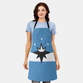 ミズーリ州スプリングフィールド国旗 エプロン (着用した状態)