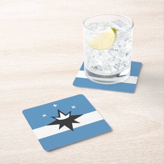 ミズーリ州スプリングフィールド国旗 スクエアペーパーコースター (インサイチュ)