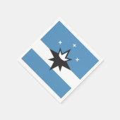 ミズーリ州スプリングフィールド国旗 スタンダードカクテルナプキン (角)