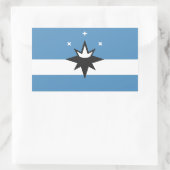 ミズーリ州スプリングフィールド国旗 長方形シール (バッグ)