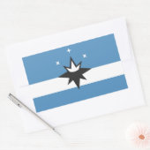 ミズーリ州スプリングフィールド国旗 長方形シール (封筒)