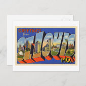 ミズーリ州セントルイスからのヴィンテージの挨拶 ポストカード (正面/裏面)