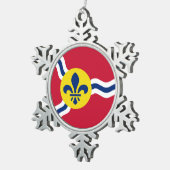 ミズーリ州セントルイスのペーター・スノーフレークオーナメント スノーフレークピューターオーナメント (右)