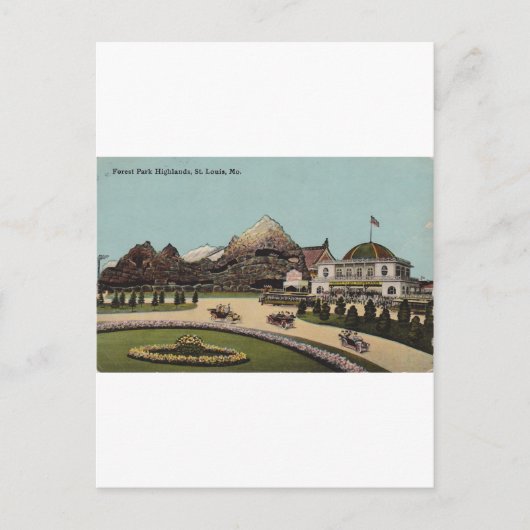 ミズーリ州セントルイスの森林公園ハイランズ ポストカード (正面)