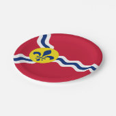 ミズーリ州セントルイス国旗紙プレート ペーパープレート (アングル)