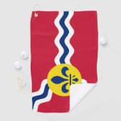 ミズーリ州セントルイス国旗 ゴルフタオル (インサイチュ)