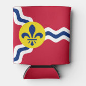 ミズーリ州セントルイス国旗 缶クーラー (正面)