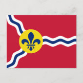 ミズーリ州セントルイス州旗はがき ポストカード (正面)