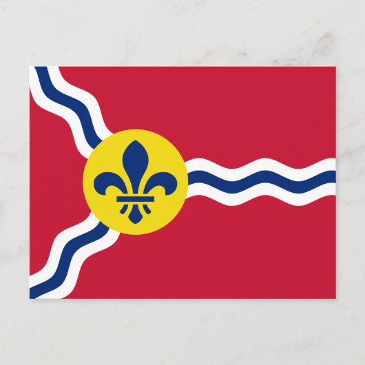 ミズーリ州セントルイス州旗はがき ポストカード (正面)