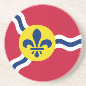 ミズーリ州セントルイス州旗を持つコースター コースター (正面)