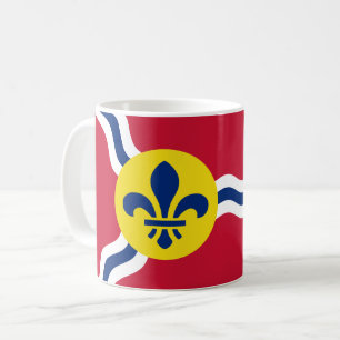 ミズーリ州セントルイス州旗を持つマグカップ コーヒーマグカップ
