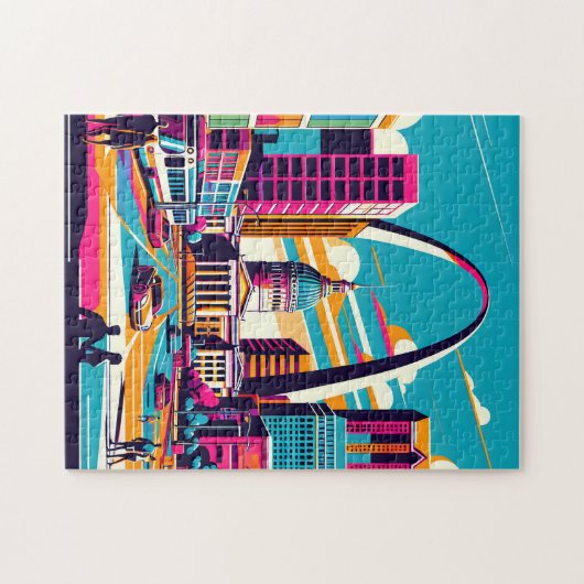 ミズーリ州セントルイス |ゲートウェイアーチ ジグソーパズル (横)