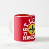 ミズーリ州セントルイス ツートーンマグカップ (正面左)